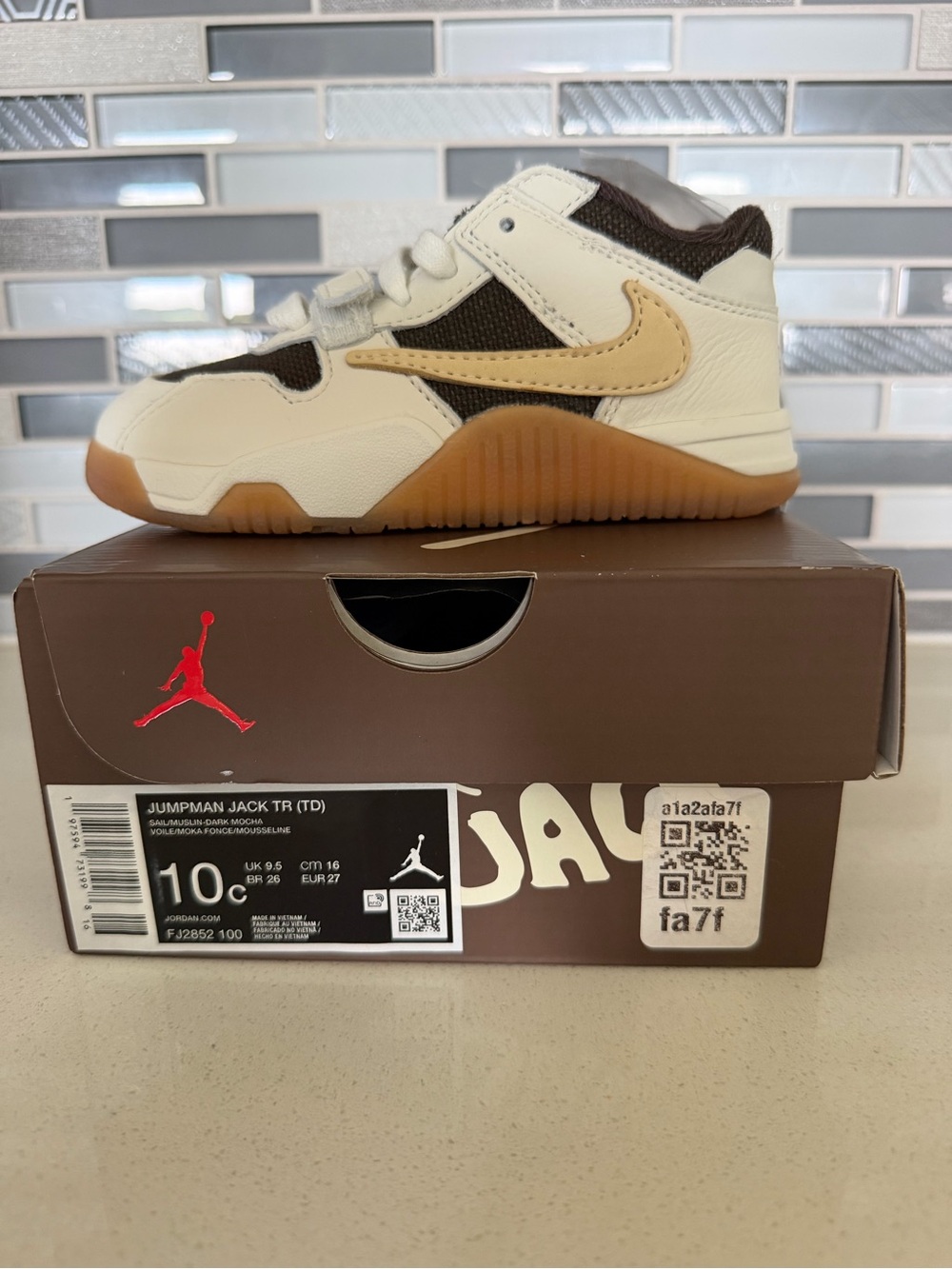Travis Scott x Air Jordan Jordan
Jumpman Jack TR TD 'Sail'